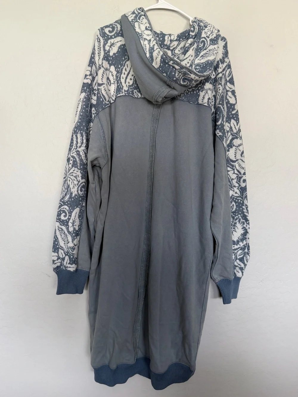 Free People Last Splash Sweatshirt In Windward Blue Combo size medium